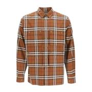 Burberry Brun Casual Skjorta Herrmode Brown, Herr