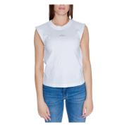 Calvin Klein Jeans Vit Bomull T-shirt Rund Hals White, Dam