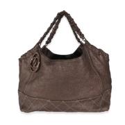 Chanel Vintage Pre-owned Laeder totevskor Brown, Dam