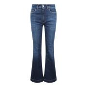 Nine In The Morning Flare Jeans Regular Fit Dragkedja Stängning Blue, ...