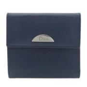 Dior Vintage Pre-owned Laeder plnbcker Blue, Dam