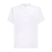 Burberry Vit Bomull T-shirt med Logodetalj White, Herr