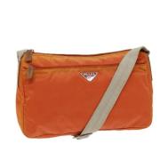 Prada Vintage Pre-owned Nylon prada-vskor Orange, Dam