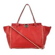 Valentino Vintage Pre-owned Laeder totevskor Red, Dam