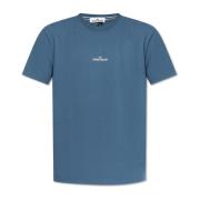 Stone Island T-shirt med logotyp Blue, Herr