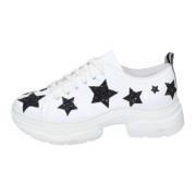 Stokton Läder Sneakers för Kvinnor White, Dam