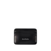 Acne Studios Svart Läderkorthållare Black, Dam