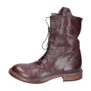 Moma Vintage Läder Ankelboots för Kvinnor Brown, Dam