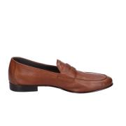 Pollini Läder Herr Loafers Skor Brown, Herr