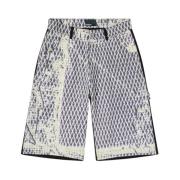 Rassvet Camo Print Denim Shorts Stiligt Sommar Multicolor, Herr