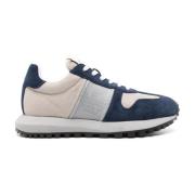 Emporio Armani Mesh Panel Sneakers Blue, Herr