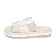 Tommy Hilfiger Textil Flatform Sandaler för Kvinnor Beige, Dam