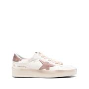 Golden Goose Rosa Sneakers Distressed Design Logo Patch Pink, Dam