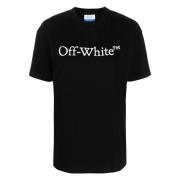 Off White Stor Logo Bokaktig Svart Vit Black, Dam