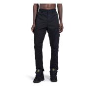 Stone Island Cargo Pocket Tapered Leg Byxor Black, Herr