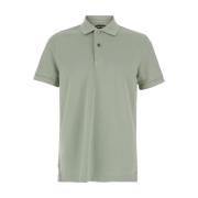 Tom Ford Grön Tennis Piquet Polo Skjorta Green, Herr