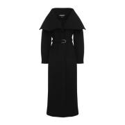 Jacquemus Svart Elegant Kappa Aw24 Black, Dam