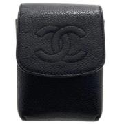 Chanel Vintage Pre-owned Laeder hem-och-kontorstillbehr Black, Dam