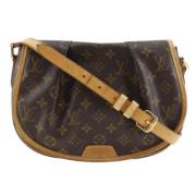 Louis Vuitton Vintage Pre-owned Canvas axelremsvskor Brown, Dam