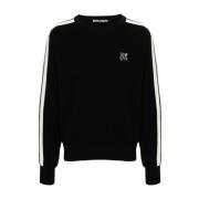 Palm Angels Monogram Crew Neck Sweater Black, Herr