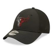 New Era Svart Bulls Tech Mesh Keps Black, Herr