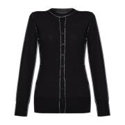 MM6 Maison Margiela Ull Cardigan Black, Dam