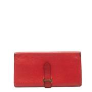 Hermès Vintage Pre-owned Laeder plnbcker Red, Dam