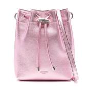 Jimmy Choo Rosa Metallic Läder Axelväska Pink, Dam