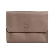 Trussardi Stilren Pochette med Magnetisk Knappstängning Brown, Unisex