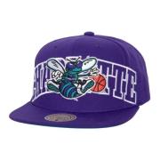 Mitchell & Ness Lila Hornets Snapback Keps Purple, Herr