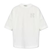 Palm Angels T-shirt med broderat logotyp White, Herr