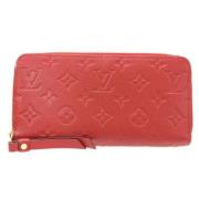 Louis Vuitton Vintage Pre-owned Laeder plnbcker Red, Dam