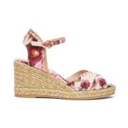 Stuart Weitzman Elegant Crossover Espadrille med Jute Sole Multicolor,...