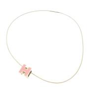 Hermès Vintage Pre-owned Metall halsband Pink, Dam