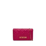 Moschino Fuchsia Axelväska Elegant Stil Pink, Dam