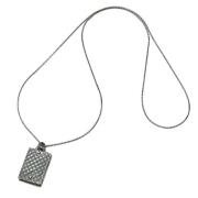 Bottega Veneta Vintage Pre-owned Silver halsband Gray, Dam