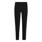 7 For All Mankind Slim Fit Jeans - Mörkblå Black, Dam