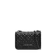 Moschino Svart Axelväska Elegant Stil Black, Dam