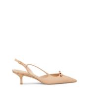 Stuart Weitzman Elegant Slingback med Bågdetaljer Beige, Dam