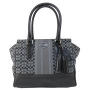 Coach Pre-owned Pre-owned Canvas totevskor Black, Dam