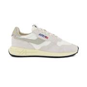 Autry Nylon Sneakers med Mocka Insatser White, Dam