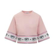 Chiara Ferragni Collection 3/4 Ärm T-shirt Pink, Dam