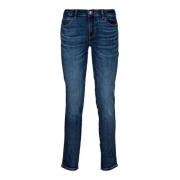 Guess Klassiska Denim Jeans med 5 Fickor Blue, Dam