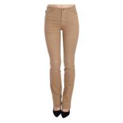 Just Cavalli Italienska Chic Mid Waist Skinny Byxor Brown, Dam