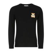 Moschino Stilren Svart Ulltröja Black, Herr