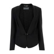 Alberta Ferretti Snygg Svart Blazer Black, Dam