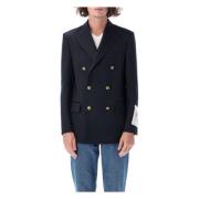 Golden Goose Dubbelknäppt Dave Navy Blazer Blue, Herr