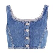 Tommy Jeans Ärmlös Topp Blue, Dam