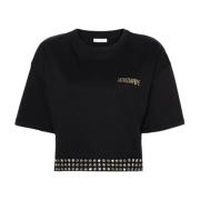 Patrizia Pepe Kortärmad T-shirt Black, Dam