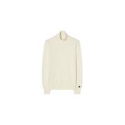 Busnel Merino Wool Turtleneck Sweater Beige, Dam